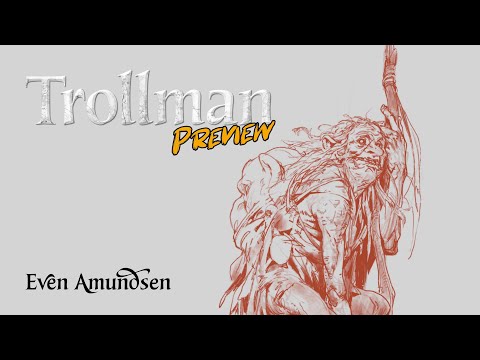 Digital Painting Timelapse | Preview: Trollman | TEGN | Fantasy Art