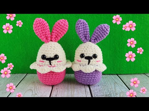 Зайчик вязаный крючком🐇