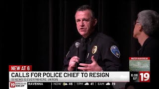 Akron community group calls for resignation of Akron police chief