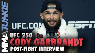 UFC 250: Cody Garbrandt full post fight interview