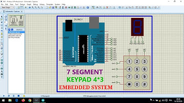 Command KeyPad And Display Number In 7 Segment | Arduino & Proteus | Code Source