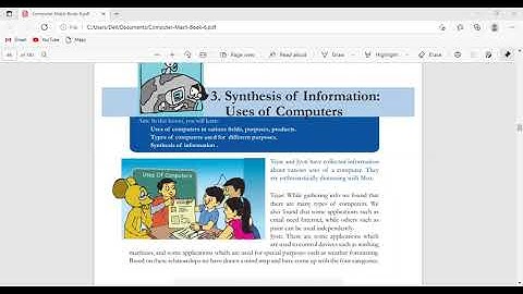 Synthesis of information: Uses of computer