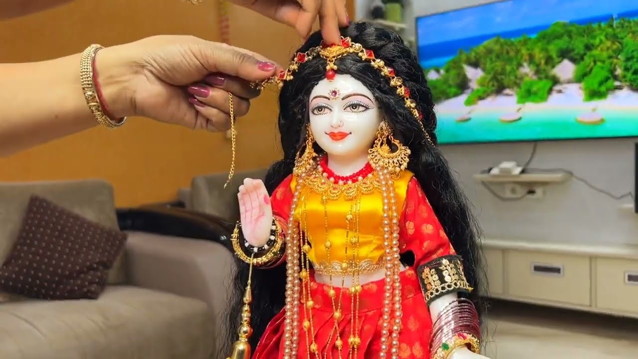 Radha Krishna shringar at home//Ram navami Shringar of Radha krishna..