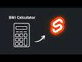 Build BMI Calculator in Svelte - No AI