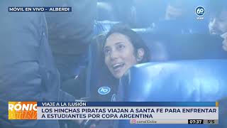 MILES DE HINCHAS DE BELGRANO PEREGRINAN HACIA SANTA FE POR LA COPA ARGENTINA