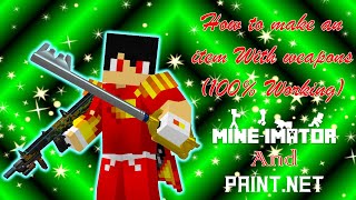 Mine-imator and Paint.net: How to make an item with weapons (CFPH/Keyblade/MORE!!)