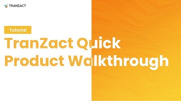 TranZact Quick Product Walkthrough