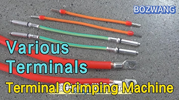 BZW-6T-C Mute Terminal Crimping Machine for Different Terminals