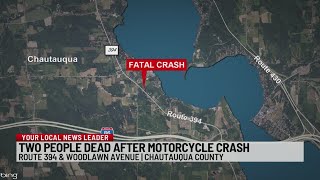 Two dead after motorcycle accident in Chautauqua County