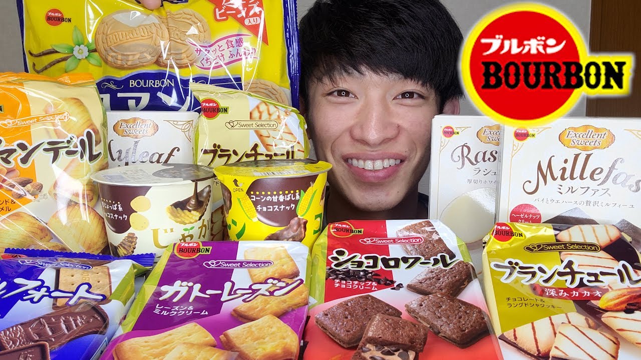 【大食い】大量のブルボン菓子を爆食後、特大リベンジモンブランと揚げたてのメンチカツ食べたらまじでとまらなくなった