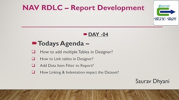Day 04 - How To Develop  RDLC Report in Microsoft Dynamics NAV -  Link Multiple Tables.
