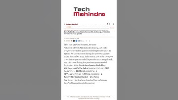 Tech mahindra q2 result #sharemarket #stockmarket #stockstowatch #techmahindra