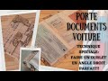 Tuto et patron gratuit spcial fte des pres porte documents voiture