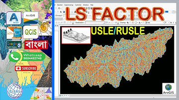 LS FACTOR of USLE/RUSLE in ArcMap | LS-Factor for RUSLE Model | Slope length Slope Gradient Factor