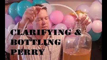 Clearing and bottling Perry Pear Cider