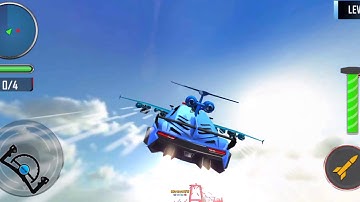 Flying Limo Robot Car Transform Simulator: Police Robot Android Gameplay