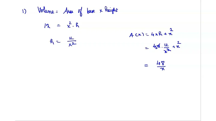 An open box with a square base is to have a volume of 18 ft3 Find the box dimensions that minimize …