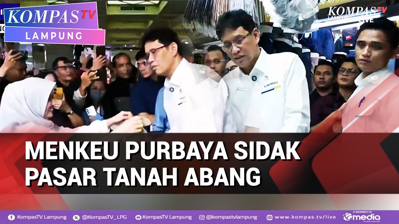 Momen Menkeu Purbaya Sidak Pasar Tanah Abang