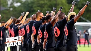 Stephen a. smith and max kellerman discuss what mls players uniting
for a black lives matter tribute means the nfl next season. #firsttake
#nfl ✔️subscri...