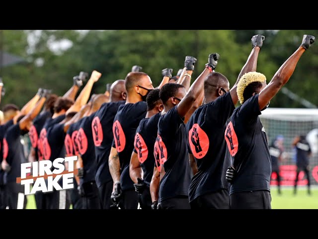 First Take on what MLS players uniting for a Black Lives Matter tribute means for the NFL