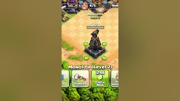 Monolith upgraded level 3 #clashofclans #coc #gaming