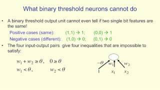 Neural Networks for Machine Learning 1 4 What perceptrons can't do