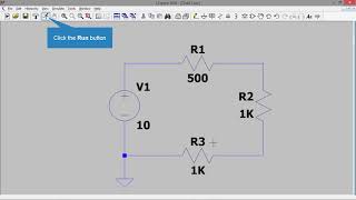 Hukum Kirchoff II ( KVL ) dengan Simulasi LTSpice screenshot 3