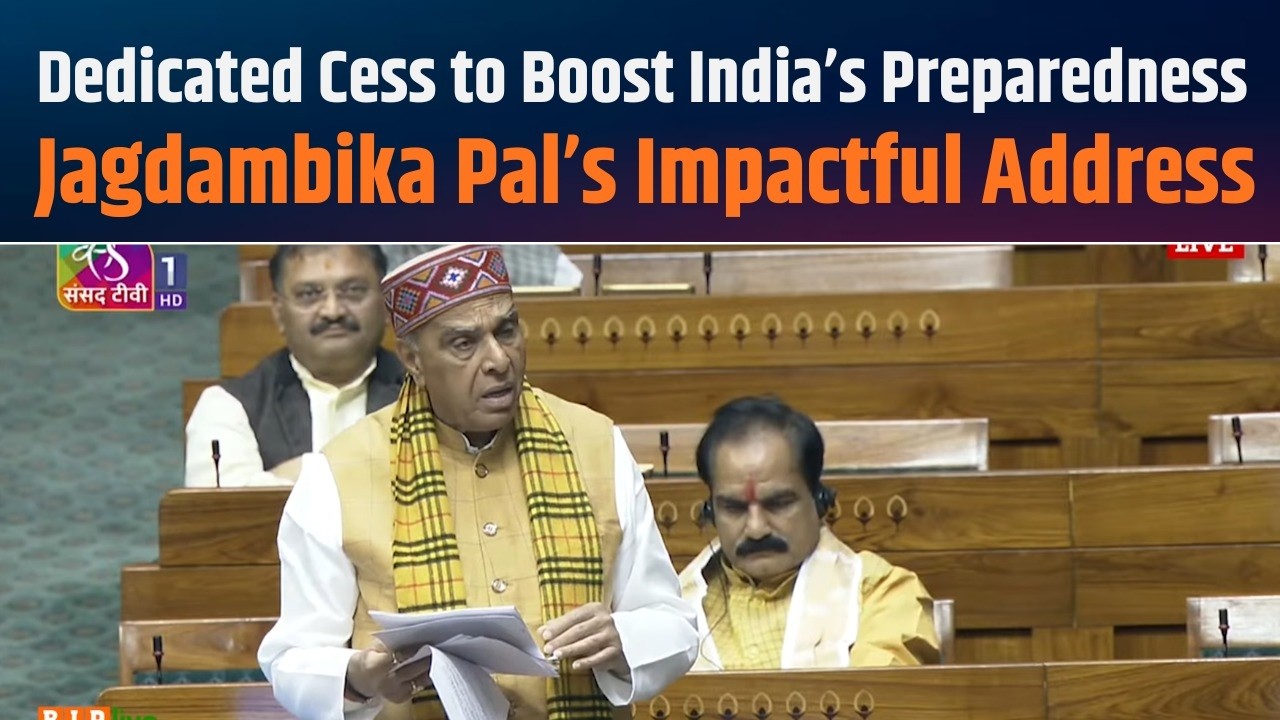 India Security Boost | Health–National Security Cess Bill 2025 | Jagdambika Pal