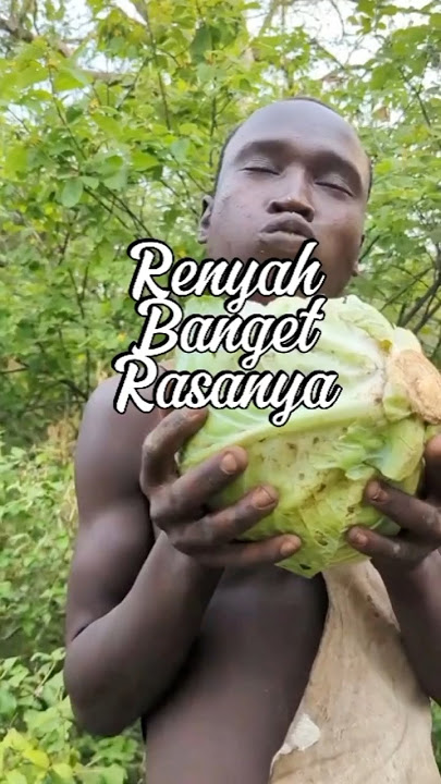 Reaksi Suku Hadza Memakan Sayur Kol Mentah#sayurkol #hadza #shorts
