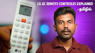 LG AC Remote Control Manual In Tamil | LG AC Remote Functions Explained In Tamil