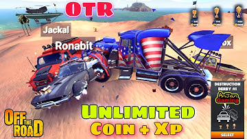 Off The Road Destruction Derby Unlimited Coin + Xp Trick || Otr Destruction Derby #1 Master Cup
