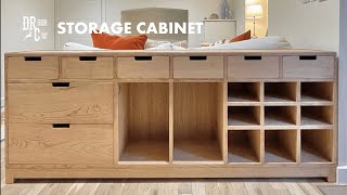 Storage Cabinet - Sweet Chestnut &amp; Brass || Custom Furniture