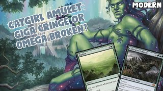 Catgirl Amulet: GIGA CRINGE or OMEGA BROKEN? | Red Amulet | Modern Prelim | MTGO