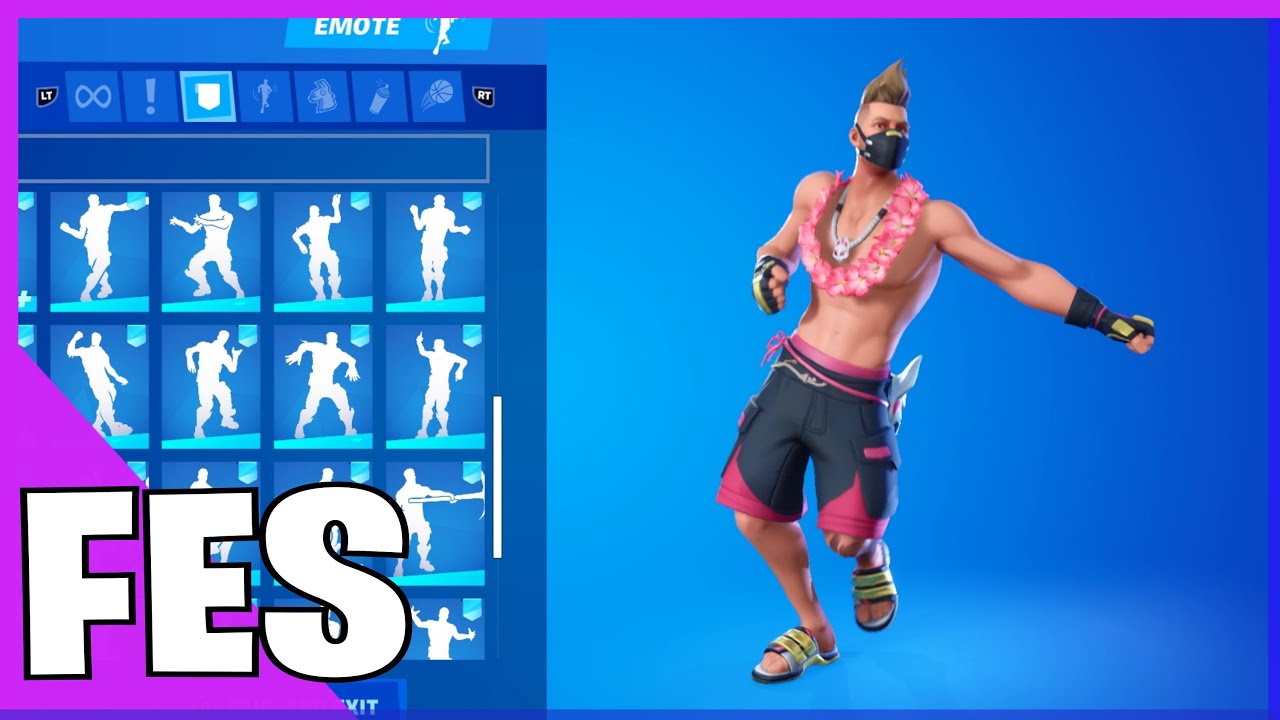 Fortnite Summer Drift Skin With all my Fortnite Dances & Emotes!