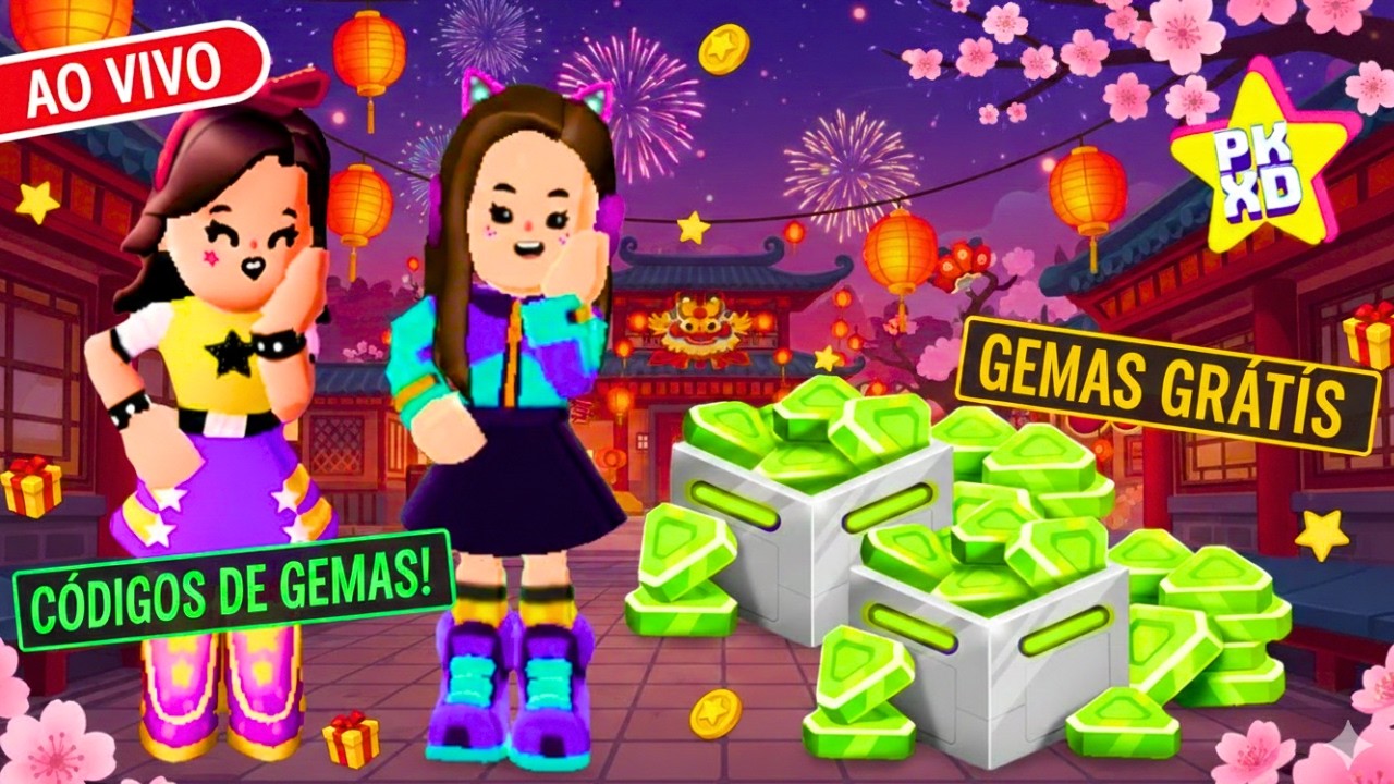 🏮 50 RESGATES de gemas GRÁTIS Presenteando INSCRITOS no ano novo lunar do PK XD #11