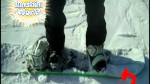 Learn To Snowboard Lesson 2 - Balanced Sliding In A Straight Line (Straight Running)