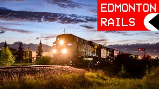 4:00 AM CP Train Assembly During the Sub-Arctic Summer in Edmonton, All-Night Twilight!