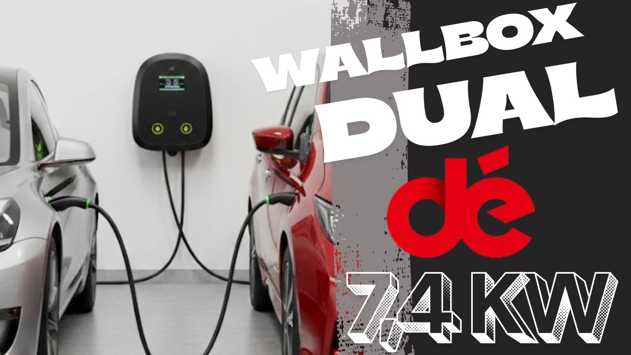 dé Wallbox Dual de 7,4 kW  Muy completo y útil si tienes 2 VE