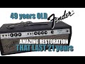 49 years old fender bassman 100 amazing restoration that last 21 years