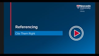 Referencing: Cite Them Right Online