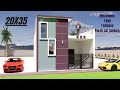 20X35 HOUSE DESIGN PLAN EAST FACING WITH 2 BEDROOMS AND CAR PARKING || 20x35-750SQFT GHAR KA NAKSHA