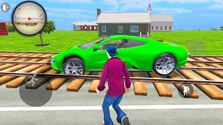 Indian GTO Car Driver Simulator #3 - Train and Cars On Rails - Android Gameplay