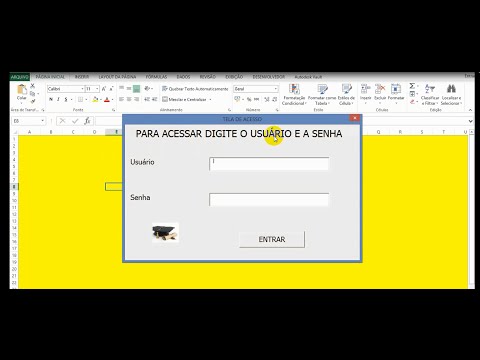 Excel 2013 - Inserindo Tela de Login e Senha - Visual Basic - Muito Fácil