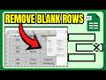 How to Remove Blank Rows in Excel Without Sorting
