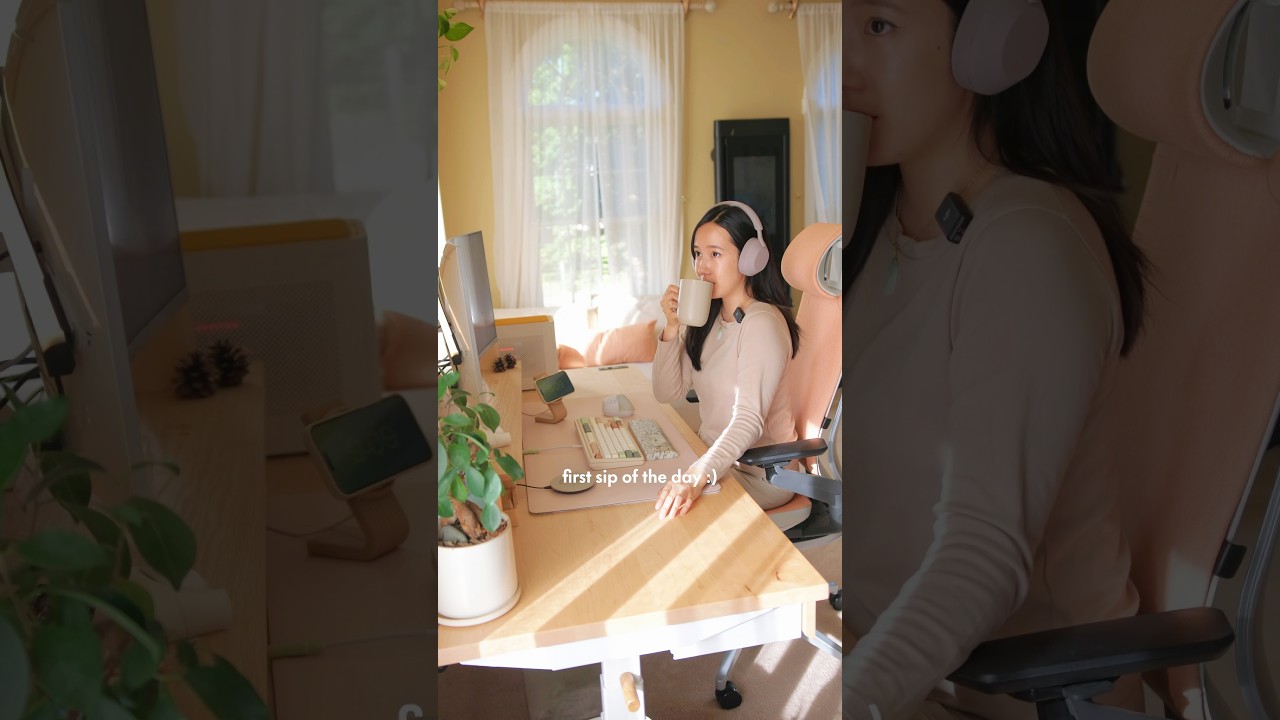 slow fall morning ritual 🍂☕️🤎 work from home with me 