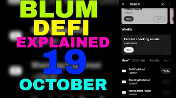 BLUM DEFI EXPLAINED 19 OCTOBER#BLUM #VIRL #subscribe