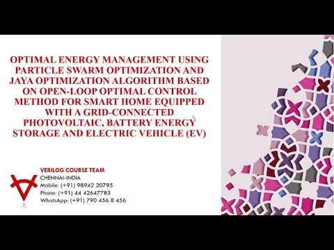 OPTIMAL ENERGY MANAGEMENT-PSO AND JAYA ALGORITHM-SMART HOME WITH PV, BATTERY AND ELECTRIC VEHICLE