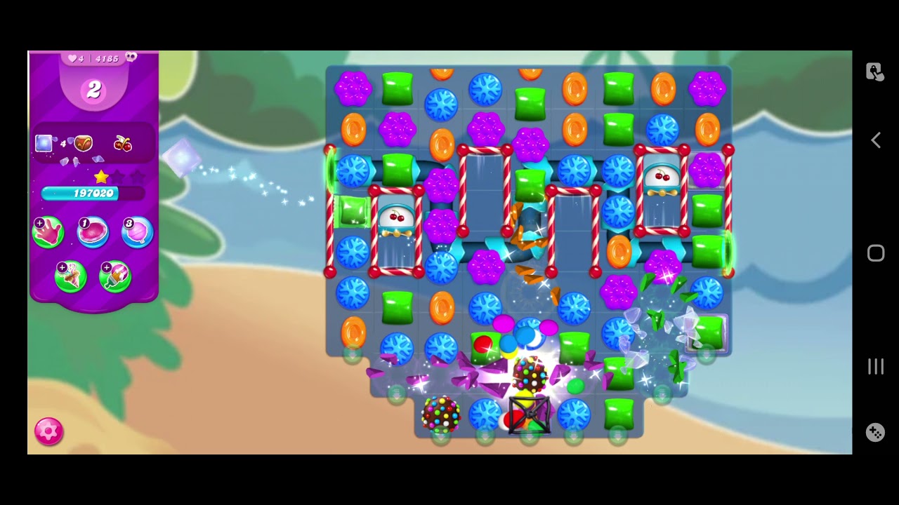 Queen of candy crush Hard Level 4184 Clear all the jelly easily new