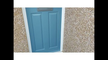 Pebble Dashing around the front door Week 56 and the start of a new year.