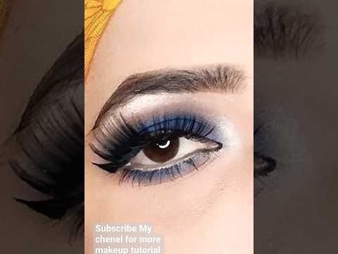 blue smokey makeup